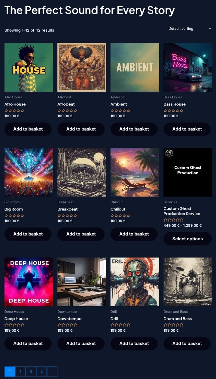 Home 1 shop page